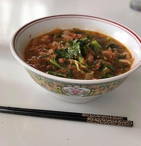 適当ケールのトマトラーメン